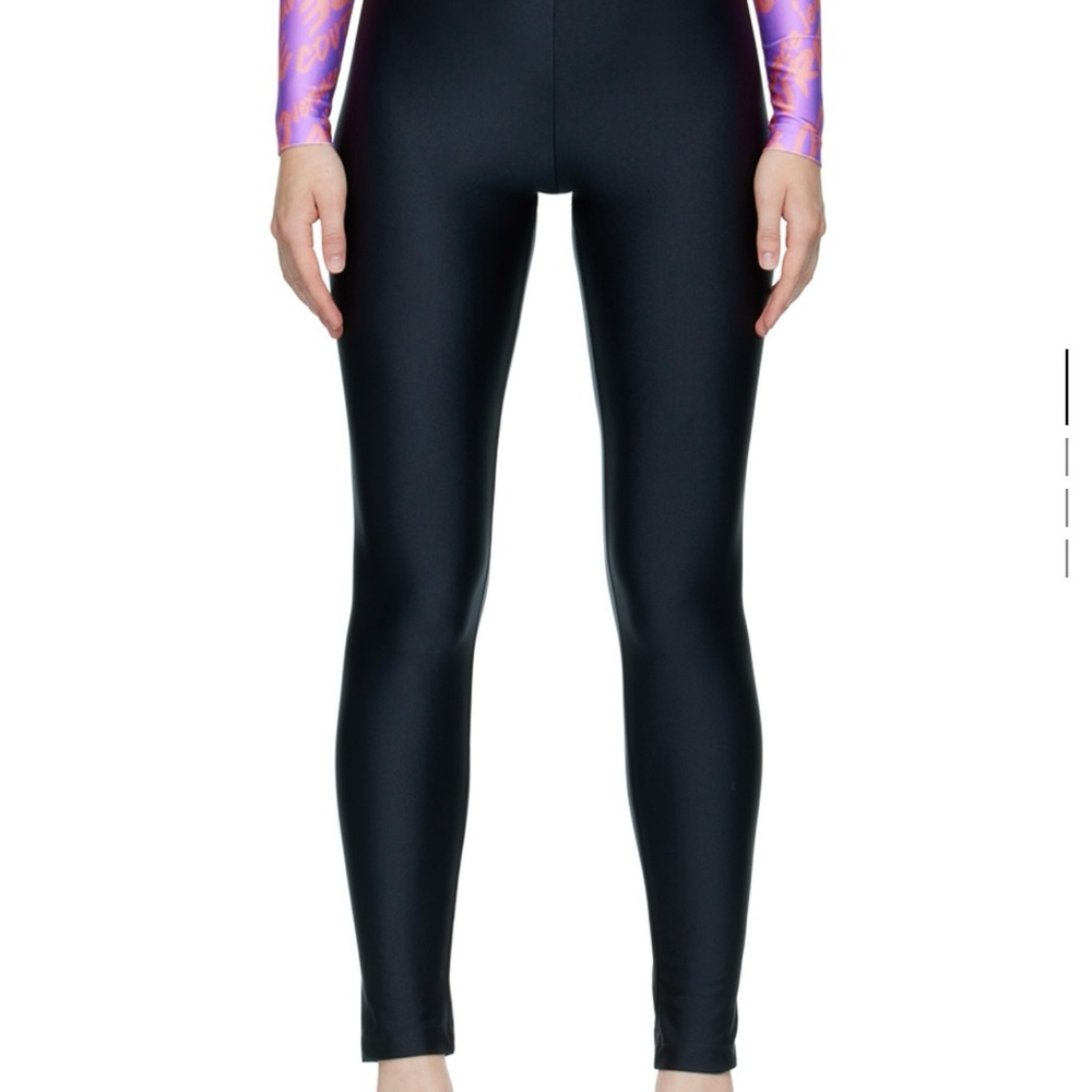 Versace Jeans Collection Black Leggings Sleek High-Waisted Design